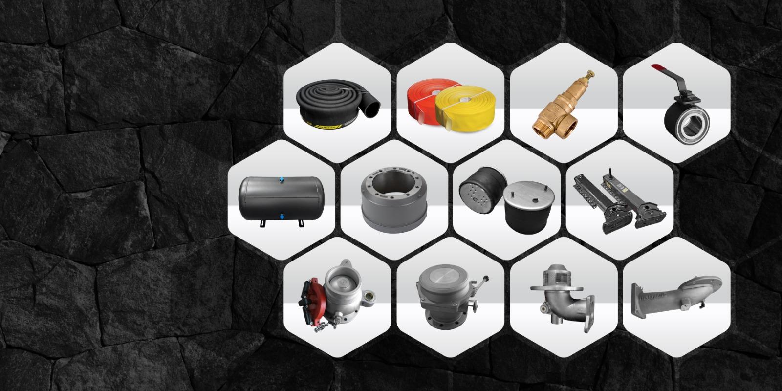 Piezas de repuesto para remolques y cisternas